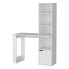 Фото #6 товара Anson Computer Desk with 4-Tier Bookcase and 1-Door Cabinet