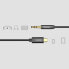 Фото #10 товара Kabel audio stereo przejścióka AUX 3.5mm Mini Jack - USB-C 120cm - czarny