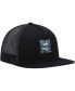 ფოტო #3 პროდუქტის Big Boys Black VA ATW Trucker Print Snapback Hat