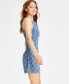 ფოტო #3 პროდუქტის Women's Cotton Tartan-Print Mini Dress