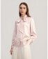 Фото #1 товара Блузка шелковая с бантом LilySilk vintage для женщин