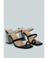 Фото #2 товара Women's Marve Contrast Strap Block Heel Sandals