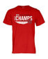 ფოტო #3 პროდუქტის Men's Red Utah Utes 2022 PAC-12 Football Conference Champions Locker Room T-shirt