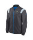 Men's Anthracite Los Angeles Chargers Sideline Coaches Bomber Full-Zip Jacket