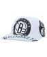 ფოტო #1 პროდუქტის Men's White Brooklyn Nets Hardwood Classics In Your Face Deadstock Snapback Hat