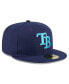 Фото #4 товара Men's Navy Tampa Bay Rays 2024 Father's Day 59FIFTY Fitted Hat