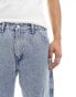 Levi's Workwear 568 stay loose carpenter jeans in light blue Синий, W34 L32 - фото #4