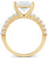ფოტო #3 პროდუქტის Certified Lab Grown Diamond Princess Engagement Ring (3-1/2 ct. t.w.) in 14k Gold