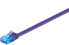 Wentronic CAT 6A Flat Patch Cable U/UTP - violet - 2 m - Cat6a - U/UTP (UTP) - RJ-45 - RJ-45
