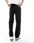 ASOS DESIGN straight leg suit trouser in black