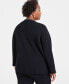 ფოტო #2 პროდუქტის Plus Size Chain-Trim Cardigan, Created for Macy's