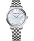 ფოტო #1 პროდუქტის Women's Swiss Toccata Diamond Accent Stainless Steel Bracelet Watch 34mm