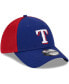 Фото #4 товара Men's Royal Texas Rangers Team Neo 39THIRTY Flex Hat