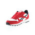 Reebok Classic Leather Mens Red Suede Lace Up Lifestyle Sneakers Shoes
