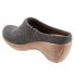 Фото #5 товара Softwalk Madison S2056-056 Womens Gray Leather Slip On Clog Sandals Shoes 11