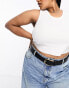 Фото #8 товара ASOS DESIGN CURVE half moon waist and hip jeans belt