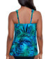 Фото #2 товара Women's Palm Reeder Dazzle Underwire Tankini Top