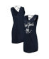 Women's Navy New York Yankees Game Time Slub Beach V-Neck Cover-Up Dress