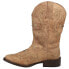Roper Faith Rhinestone Square Toe Cowboy Womens Beige Casual Boots 09-021-1901-