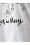 Rick And Morty Bisiklet Yaka Kısa Kollu Baskılı Tişört