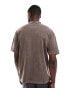 The Couture Club washed pocket detail t-shirt in brown