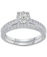 ფოტო #1 პროდუქტის Diamond Cluster Bridal Set (3/4 ct. t.w.) in 14k White Gold