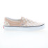 Фото #1 товара Vans Classic Slip-On VN0A38F7QCO Mens Beige Canvas Lifestyle Sneakers Shoes