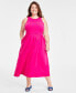 Фото #1 товара Trendy Plus Size Tank Midi Dress, Created for Macy's