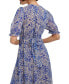 Women's Printed High-Low Midi Dress