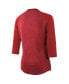 Фото #2 товара Women's Threads Red Kansas City Chiefs Super Bowl LVII Desert Tri-Blend Raglan 3/4 Sleeve T-shirt