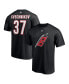 ფოტო #1 პროდუქტის Men's Andrei Svechnikov Black Carolina Hurricanes Alternate Authentic Stack Name and Number T-shirt