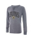 Men's Gray Distressed Boston Bruins Takeaway Henley Long Sleeve T-shirt Серый, S - фото #1