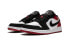 Jordan Air Jordan 1 Low“Black Toe” 黑脚趾 低帮 复古篮球鞋 男女同款 黑红白