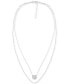 Initial Disc Layered Pendant Necklace in Sterling Silver, Created for Macy's