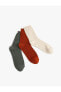 3'lü Soket Çorap Seti Fırfır Detaylı Çok Renkli