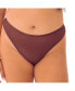 ფოტო #1 პროდუქტის Plus Size Nude Shade Mesh Sheer Stretch Thong