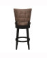 Фото #4 товара 45" Wood and Upholstered Kaede Furniture Bar Height Swivel Stool