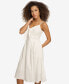 Women's Textured Cotton Knot-Front Sleeveless Dress