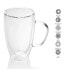 2x Thermo Glas Teeglas Kaffeeglas 450ml