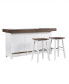 Фото #9 товара Peighton 5-Piece Bar Set (Back bar and hutch, bar and two stools)