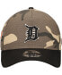 Фото #2 товара Men's Detroit Tigers Camo Crown A-Frame 9FORTY Adjustable Hat