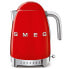 SMEG electric kettle KLF04RDEU (Red) - 1.7 L - 2400 W - Red - Plastic - Stainless steel - Adjustable thermostat - Water level indicator