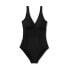 Фото #4 товара Women's UPF 50 Waist Detail Over the Shoulder One Piece Swimsuit - Aqua Green