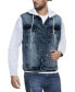 Фото #1 товара Men's Hooded Sweatshirt Denim Jacket