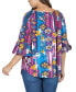 Фото #2 товара Women's Floral Losse Fit Tunic Top
