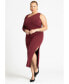 Фото #1 товара Plus Size One Shoulder Maxi Dress