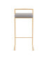 Фото #4 товара Барный стул золотой LumiSource Fuji, комплект из 2 шт.
