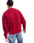 Фото #4 товара Tommy Hilfiger monotype embroidered sweatshirt in burgundy
