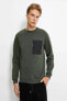 Erkek Haki Sweatshirt