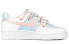 【定制球鞋】 Nike Air Force 1 Low 可爱风 猫咪 刺绣 解构 爱心 低帮 板鞋 女款 蓝粉 / Кроссовки Nike Air Force DD8959-100